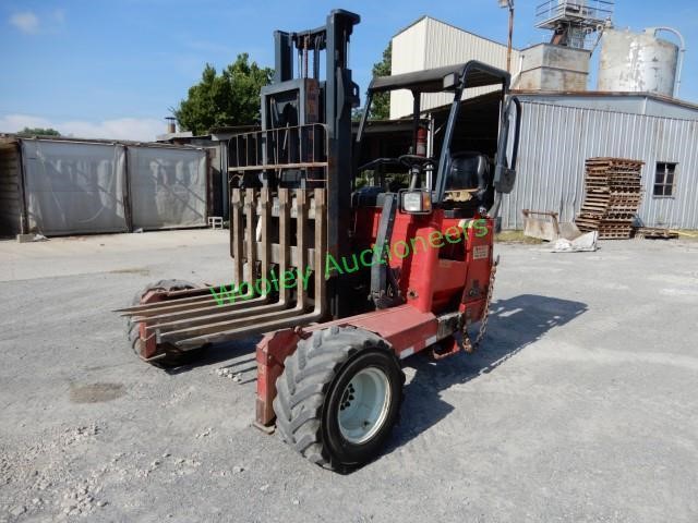 2007 Moffett M50p 5000lbs Pantograph Forklift Wooley Auctioneers
