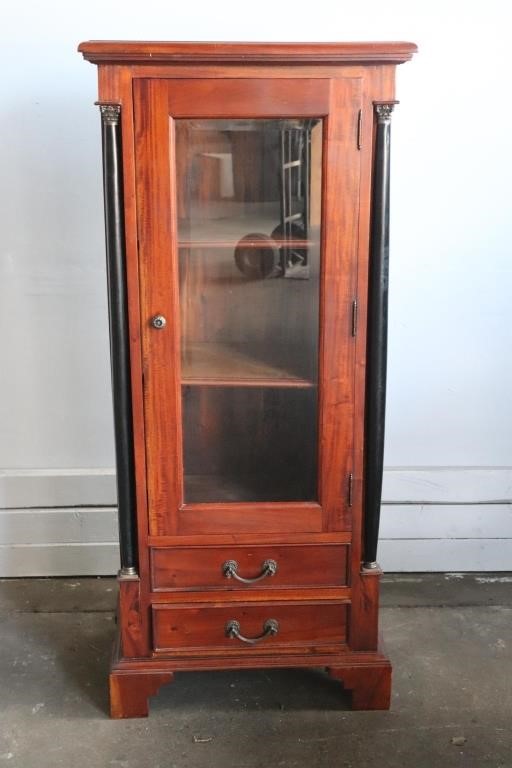 Wooden Mission Style Curio Cabinet Lincoln Crum Auctions