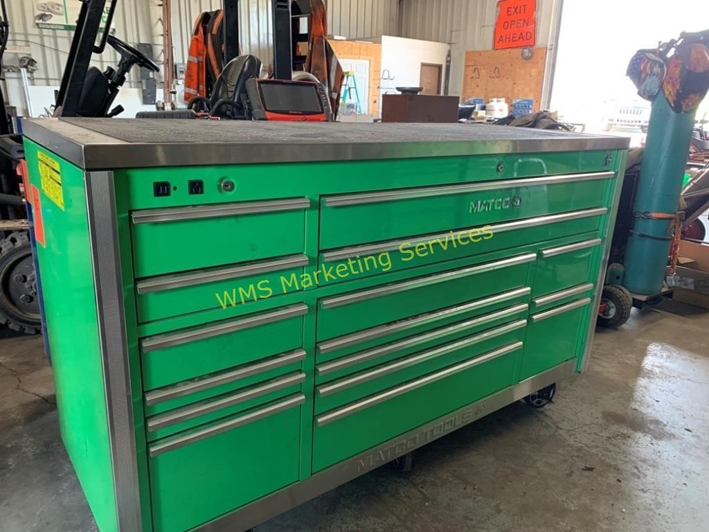 Matco Tool Box 5s 3 Bay 28 W Power Live And Online Auctions On