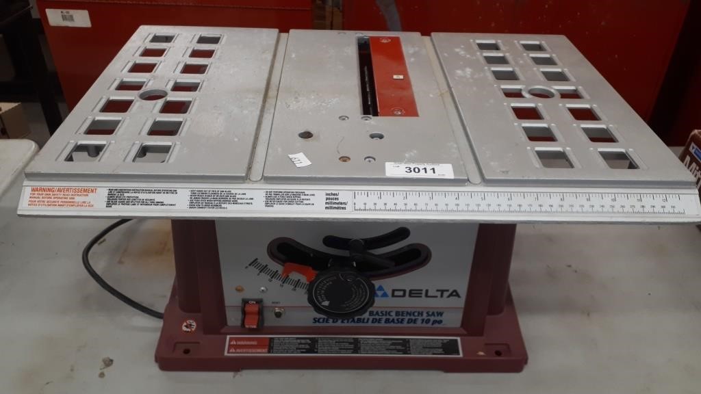 Delta 10 Basic Bench Saw Great West Property Auctions