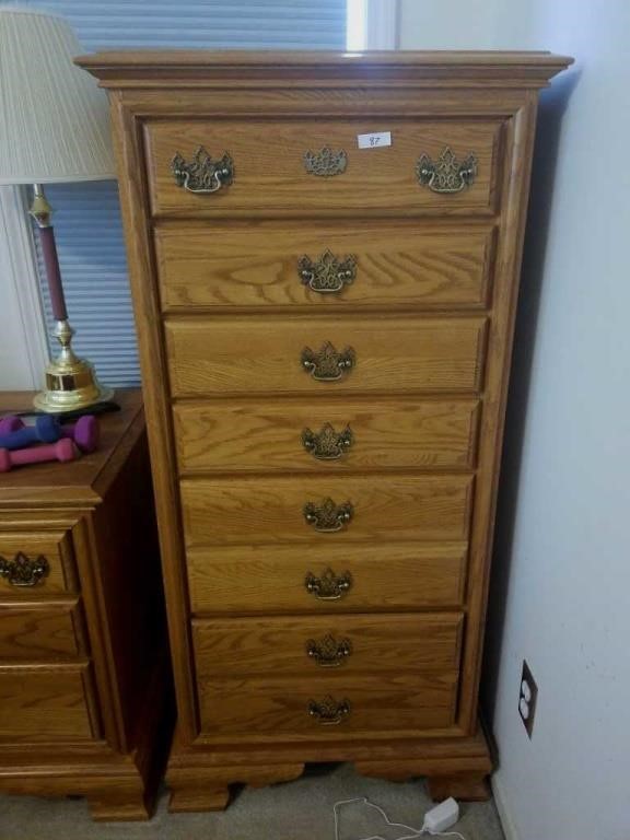 Tall Oak Dresser With 6 Drawers Generations Real Estate Inc