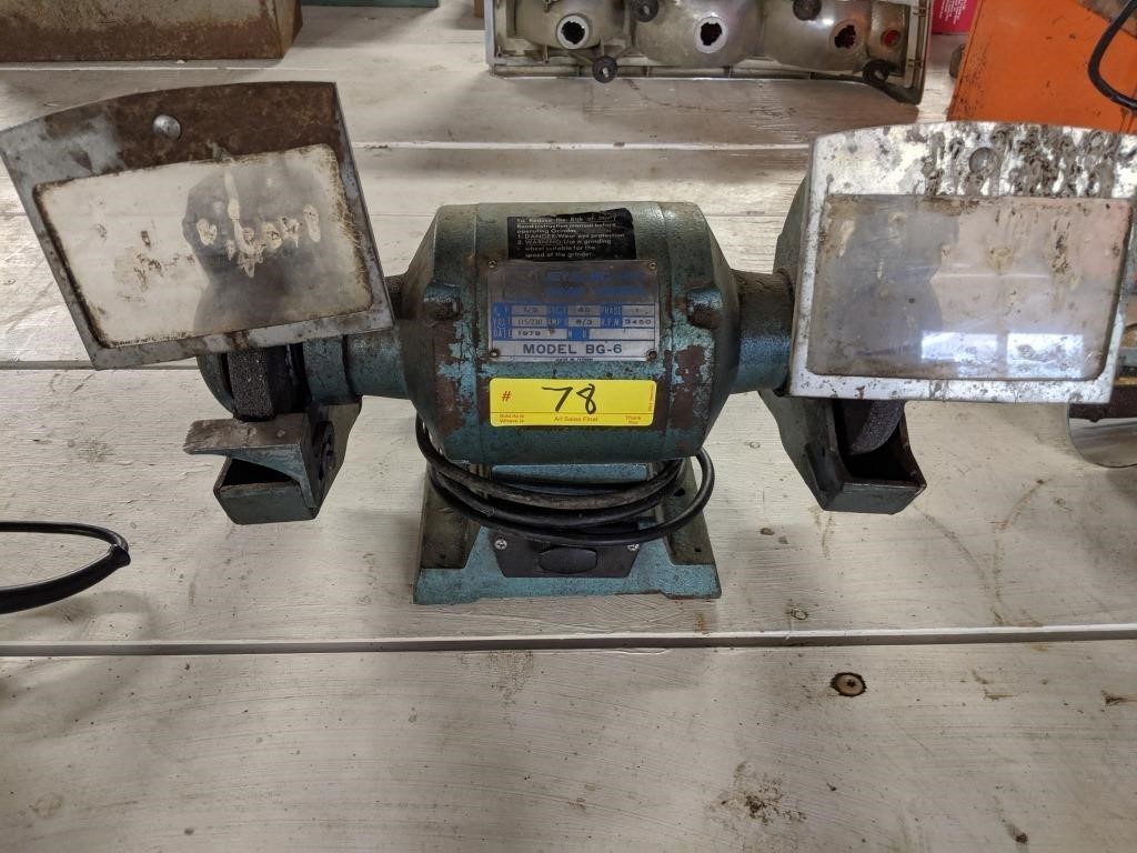 Jet Electric Hp Bench Grinder Fragodt Auction Co