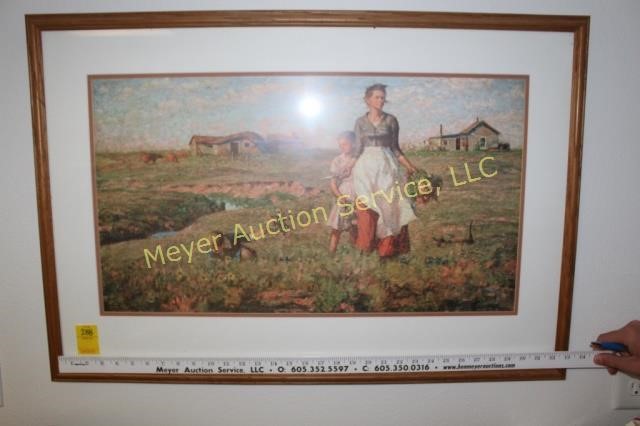 Harvey Dunn Print Prairie Is My Garden Hibid Auctions