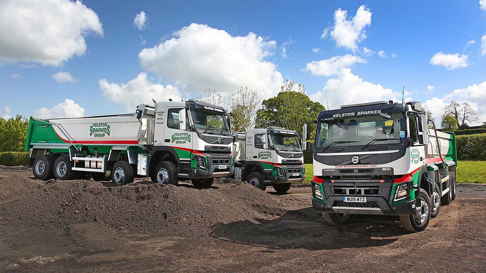 Bristol-Based Kelston Sparkes Group Adds Three Volvo FMX Trucks, Returns To Tipper Transport