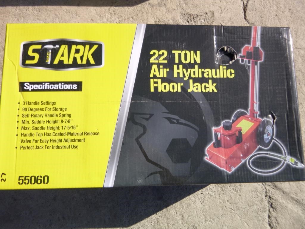 22 Ton Air Hydraulic Floor Jack Bar None Auction