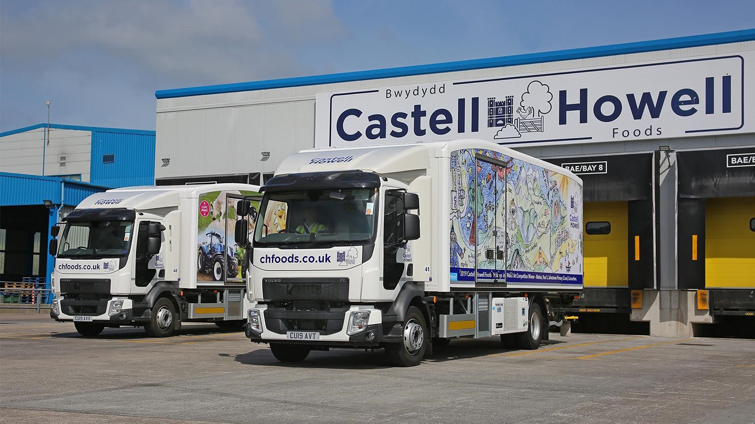Castell Howell Foods Ltd Becomes First In UK To Employ Trucks With Thermo King Hybrid Refrigeration