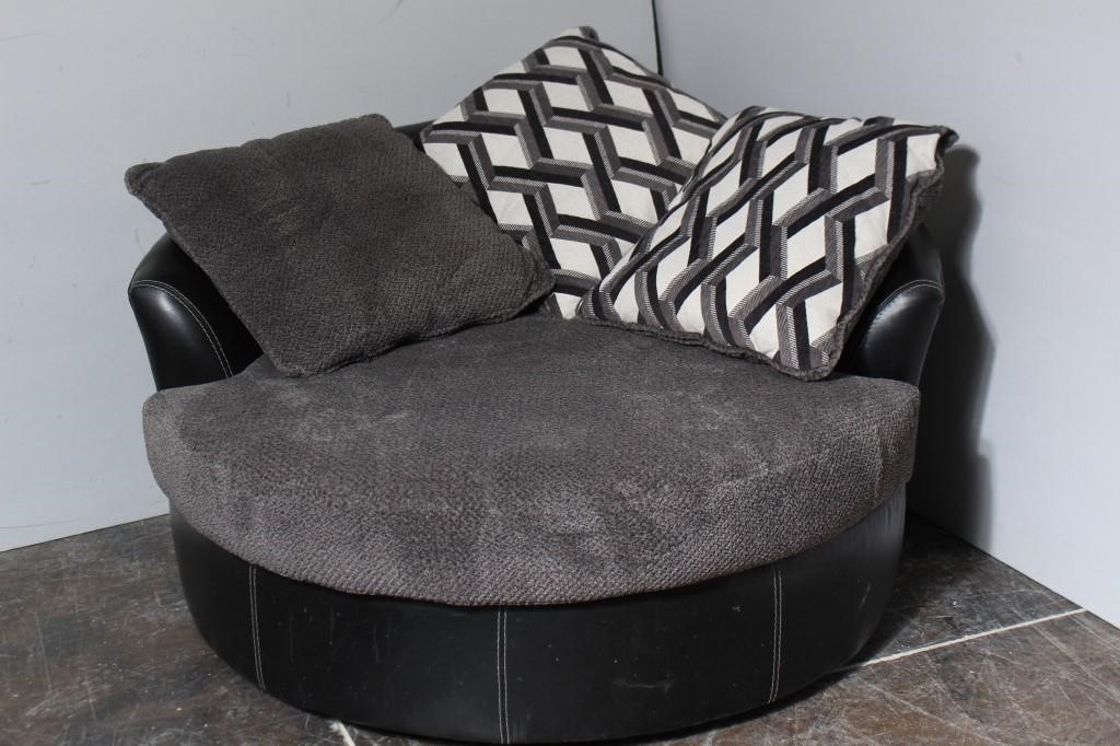 Oversized Round Accent Chair Rona Mantar