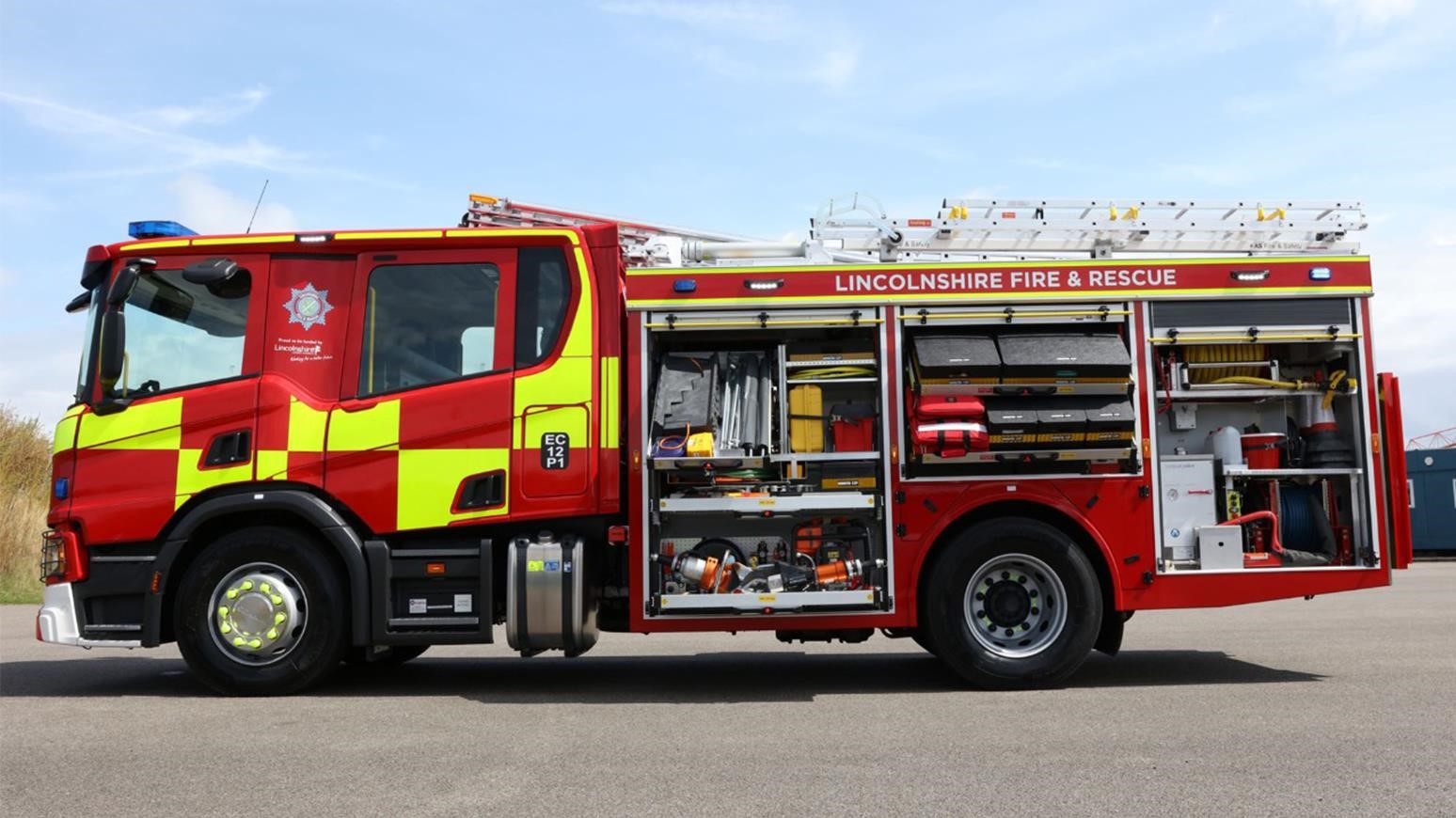 Lincolnshire Fire & Rescue Receives First Scania Fire Truck, One Of 33 To Come Over The Next Three Years
