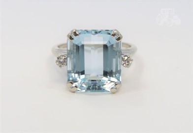 14k White Gold Aquamarine Ring Other Items For Sale 1 Listings