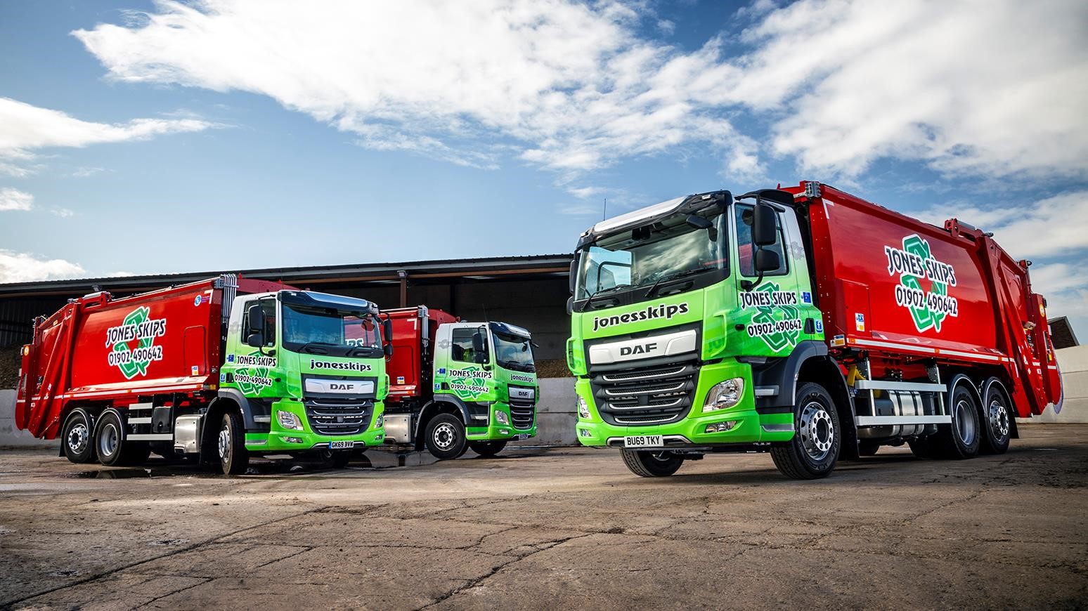 Wolverhampton-Based Jones Skips Adds More DAF Trucks To Fleet, Including A CF 340 FAN