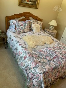 Queen Wood Headboard And Inflatable Mattress Other Items For Sale