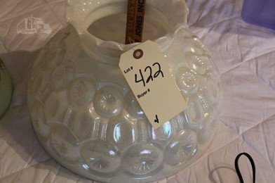 Antique White Moon And Stars Glass Lamp Shade Other Items For Sale