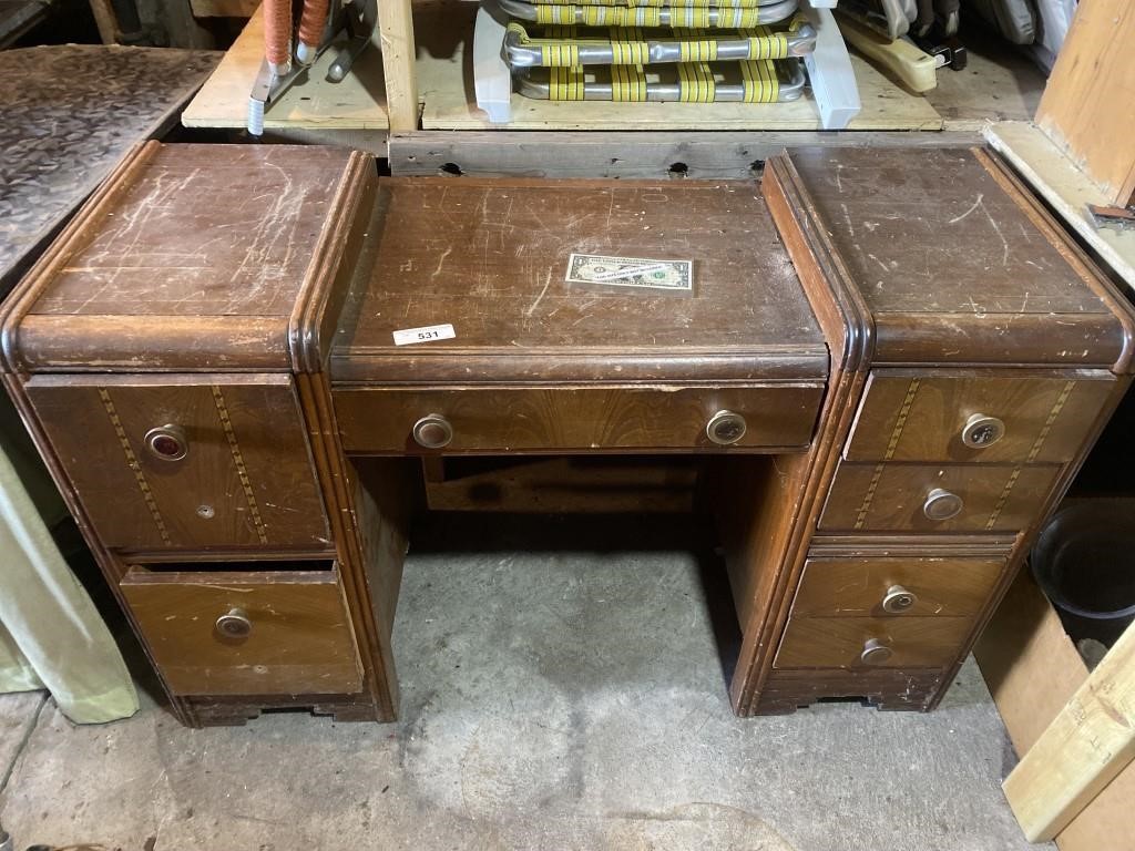 Vintage Waterfall Dresser Vanity No Mirror Ryan S Relics Estate