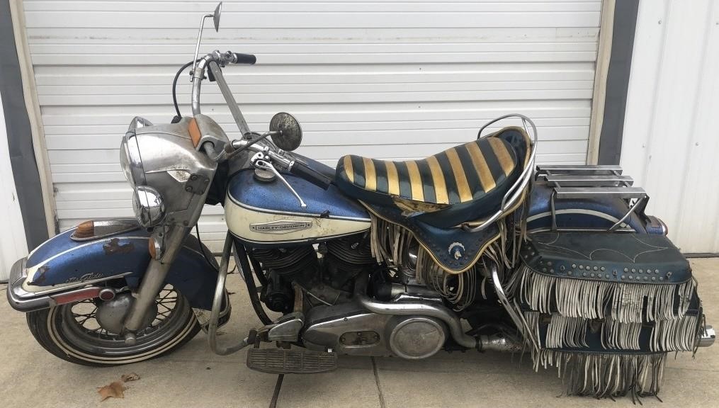 1967 Harley Davidson Flh Barn Find Kraft Auction Service