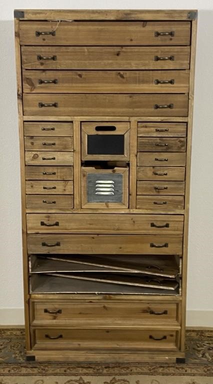 Hobby Lobby Wood Farmhouse Furniture 26 Drawers 345 Auction