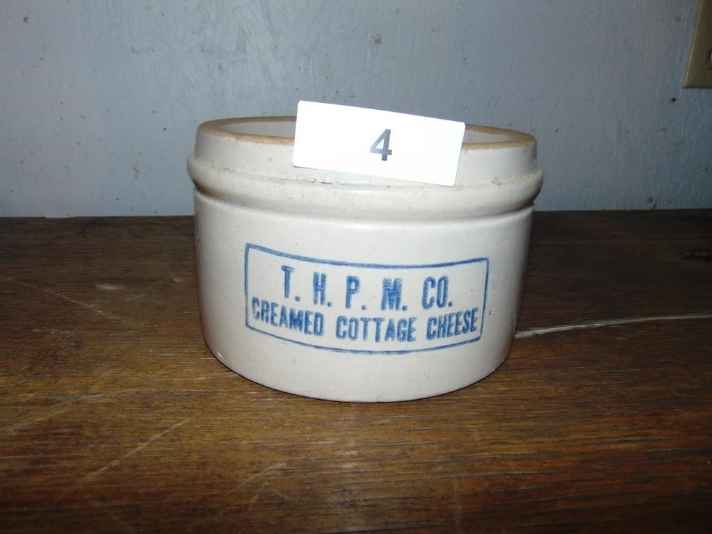 Creamed Cottage Cheese Stoneware Crock Graber Auctions