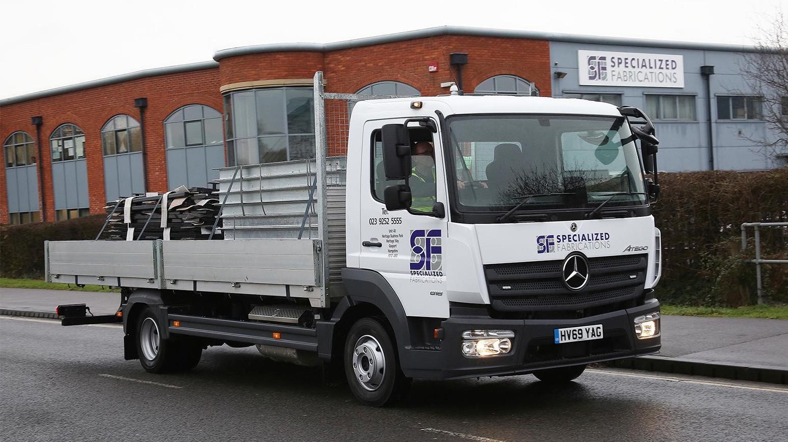 Specialized Fabrications Adds New Mercedes-Benz Atego To Replace Model Involved In Accident Where Driver Came Away Unscathed