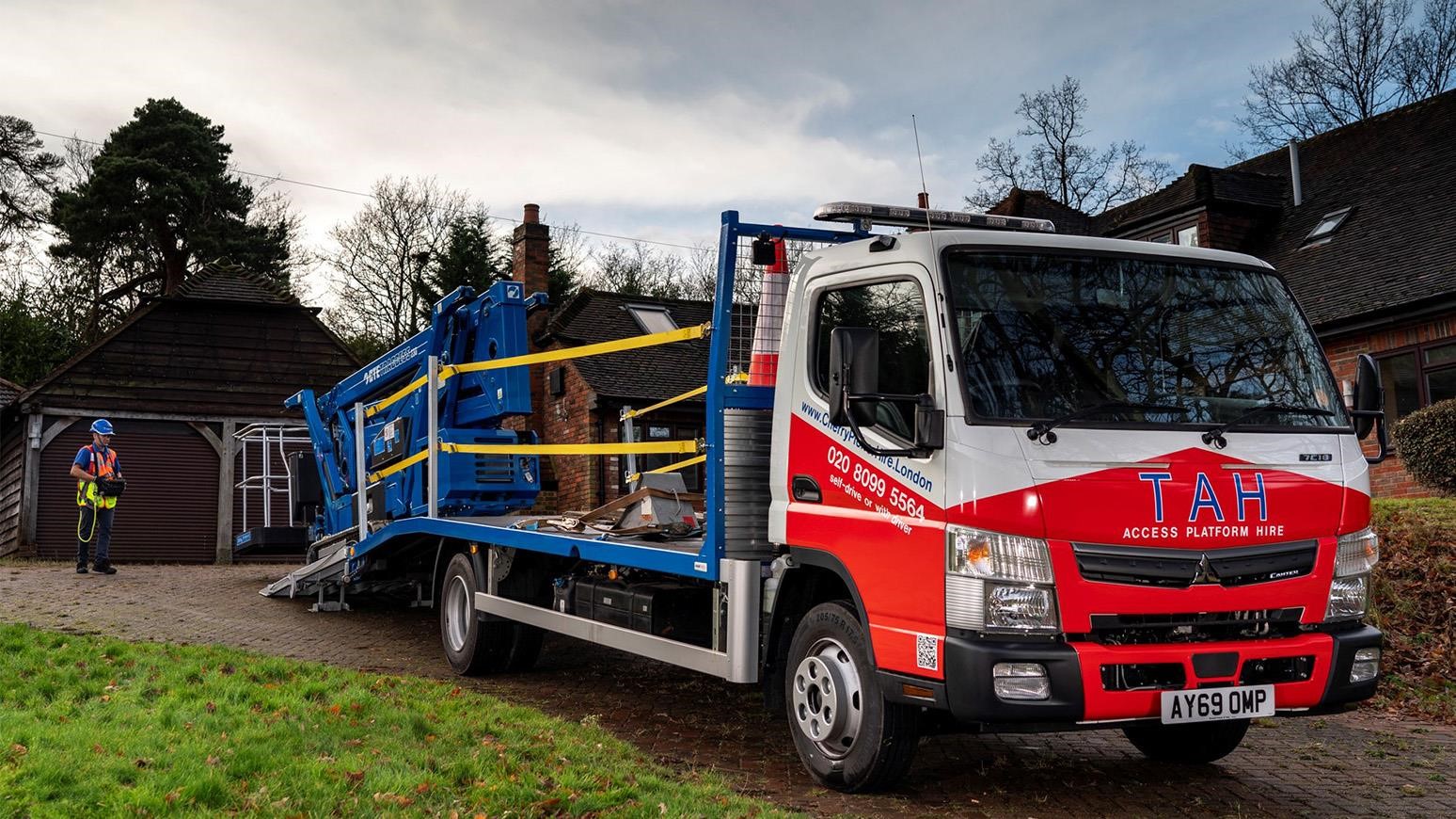 TAH Access Platform Hire Purchases Mitsubishi FUSO Canter To Transport Equipment Around London