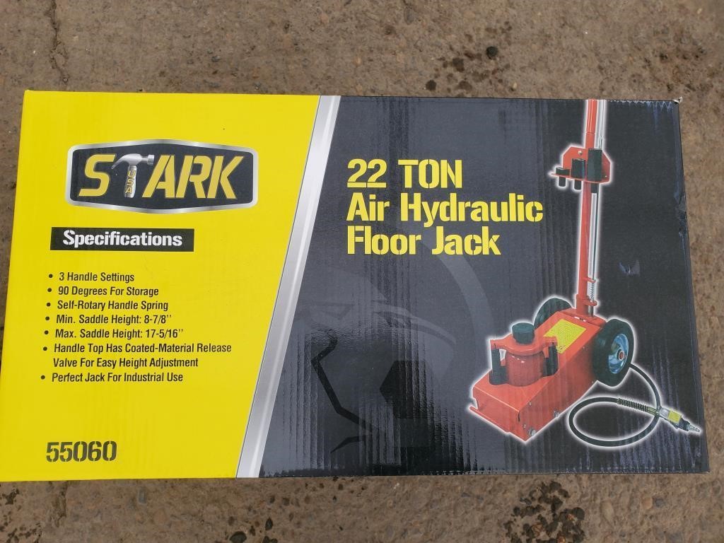 22 Ton Hydraulic Floor Jack Bar None Auction