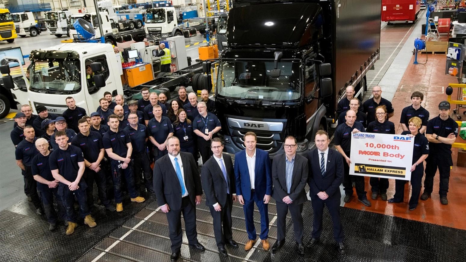 DAF Trucks Produces 10,000th PACCAR Body In Lancashire