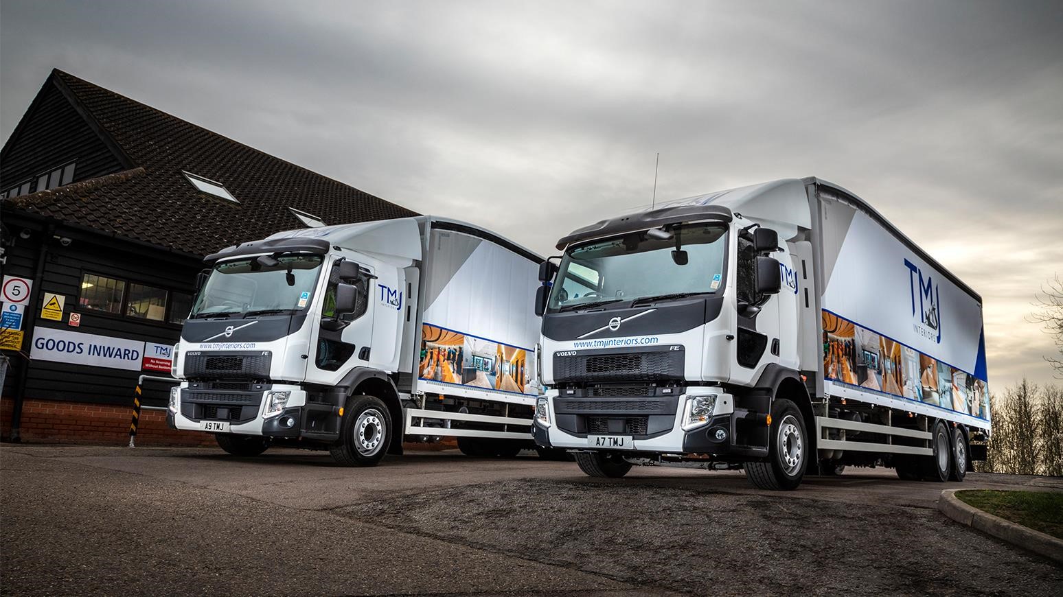 Ipswich-Based TMJ Interiors Adds Two New Volvo FE Trucks, With A Third On The Way