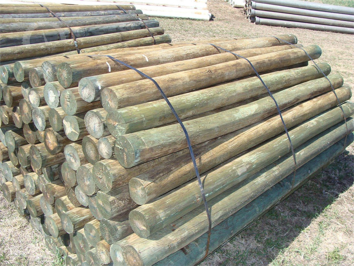 CCA TREATED 4X8 WOODEN FENCE POSTS Online Auctions
