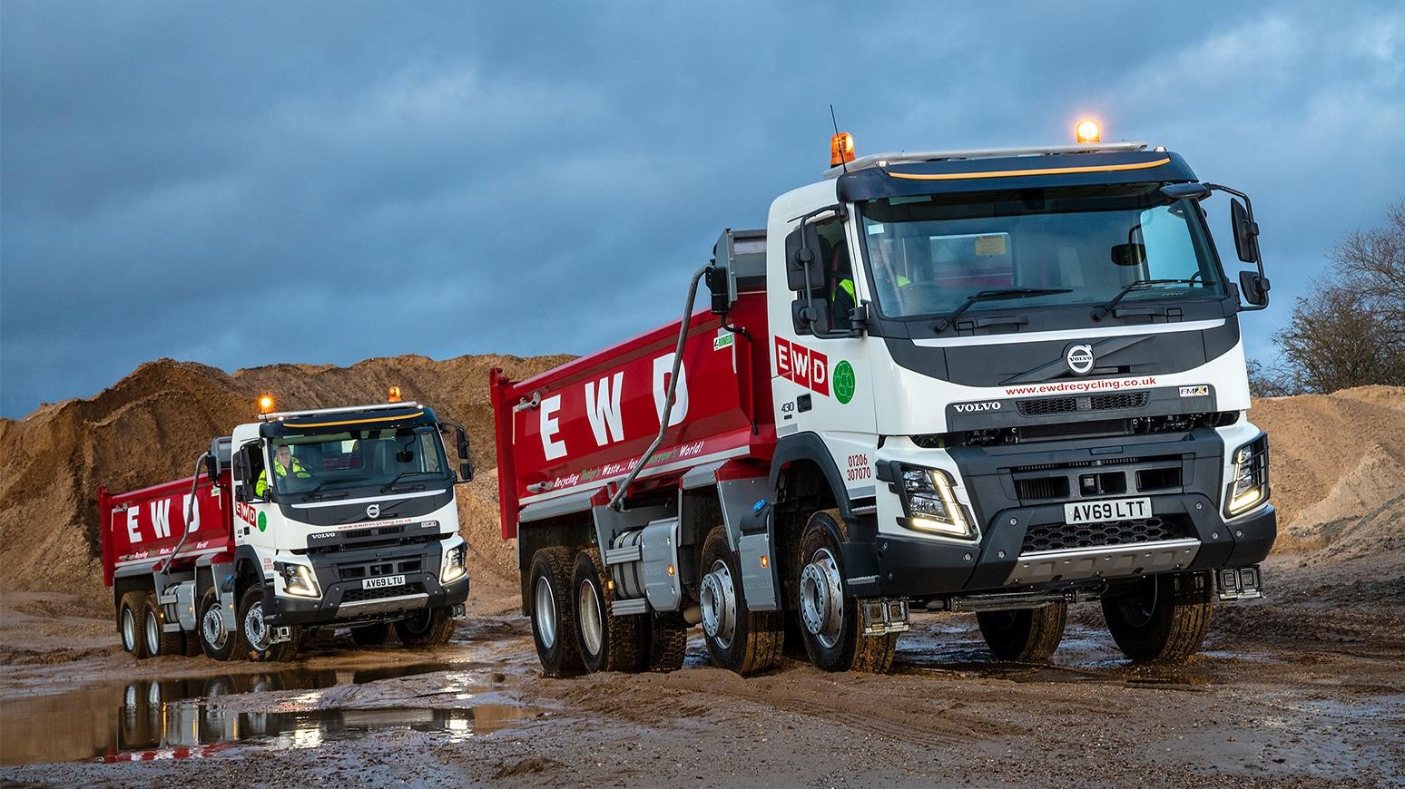 Waste Management Firm EWD Recycling Acquires 4 New Volvo FMX Heavy-Duty Trucks