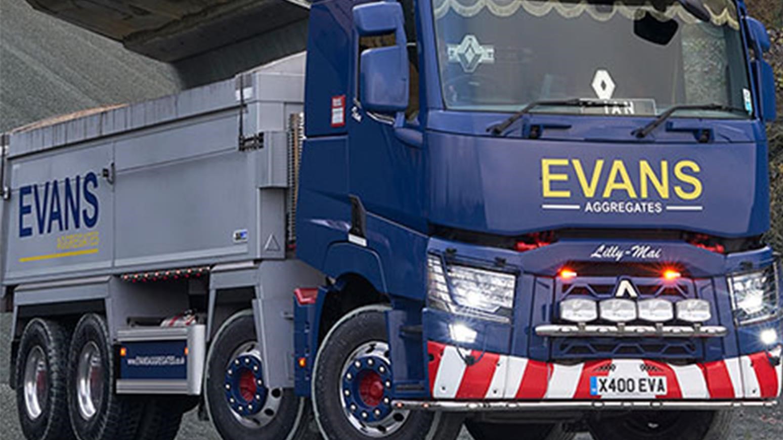 Renault Range C Tipper Trucks Power Shropshire Aggregate Supplier