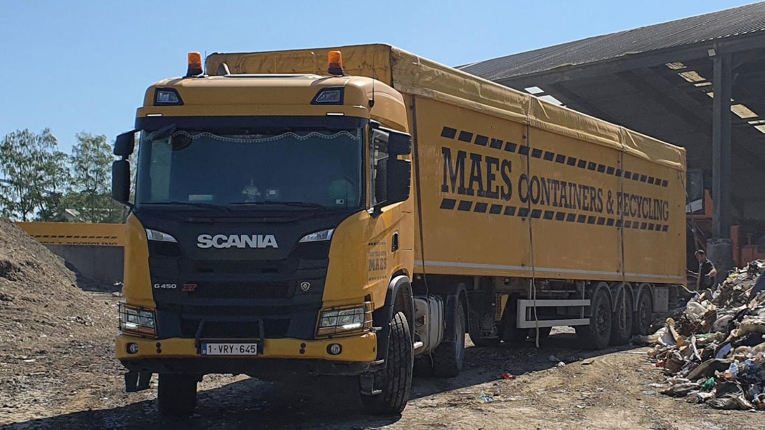 Eight New Scania Trucks Join Belgian Waste Recycler Containers Maes’ Fleet