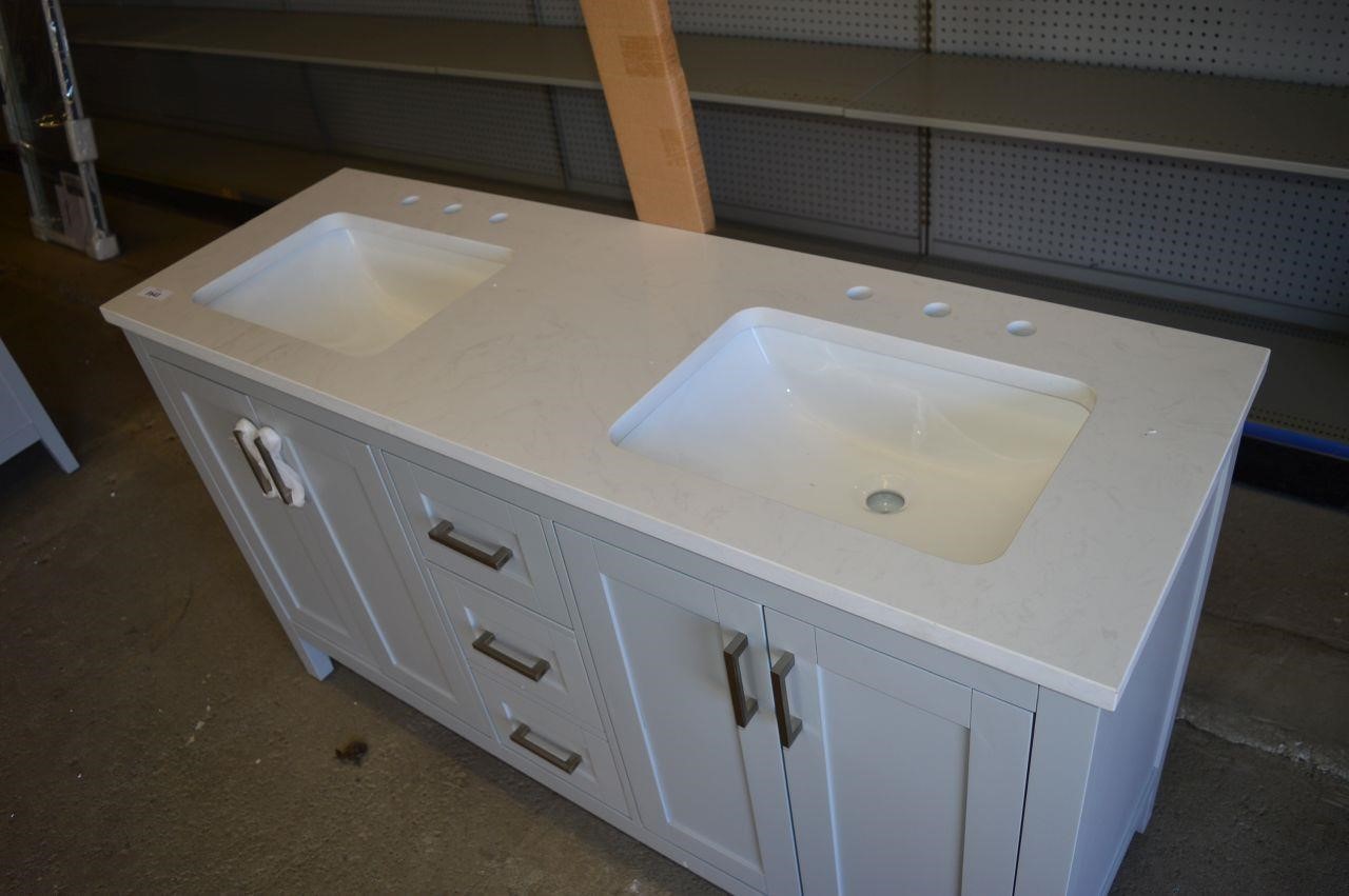 60 Double Sink Bath Vanity Van Klaveren Auctions Inc 60 Double Sink Bath Vanity Van Klaveren Auctions Inc
