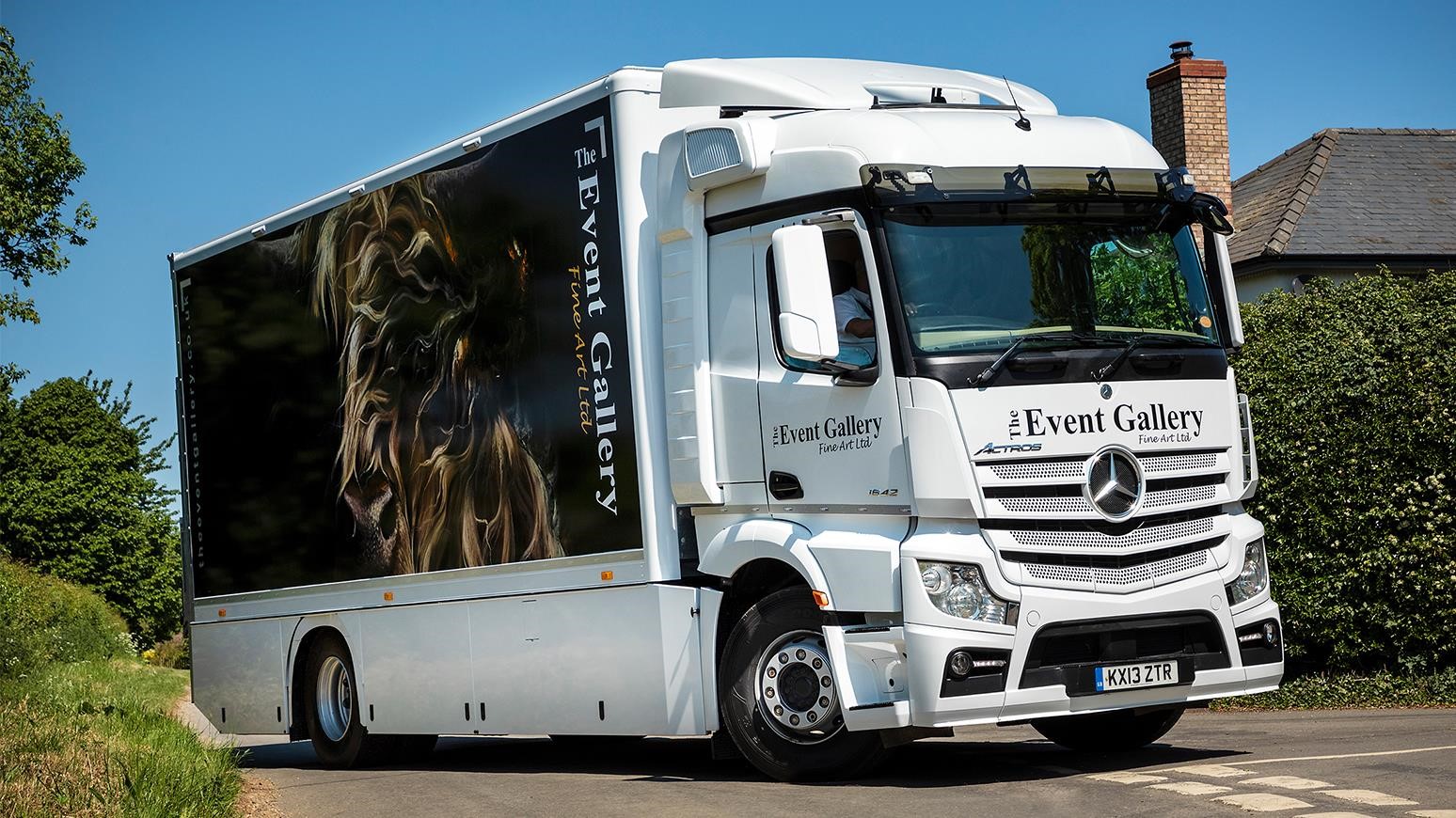 The Event Gallery Fine Art Bought A Used Mercedes-Benz Actros Just Before COVID-19 Restrictions Began