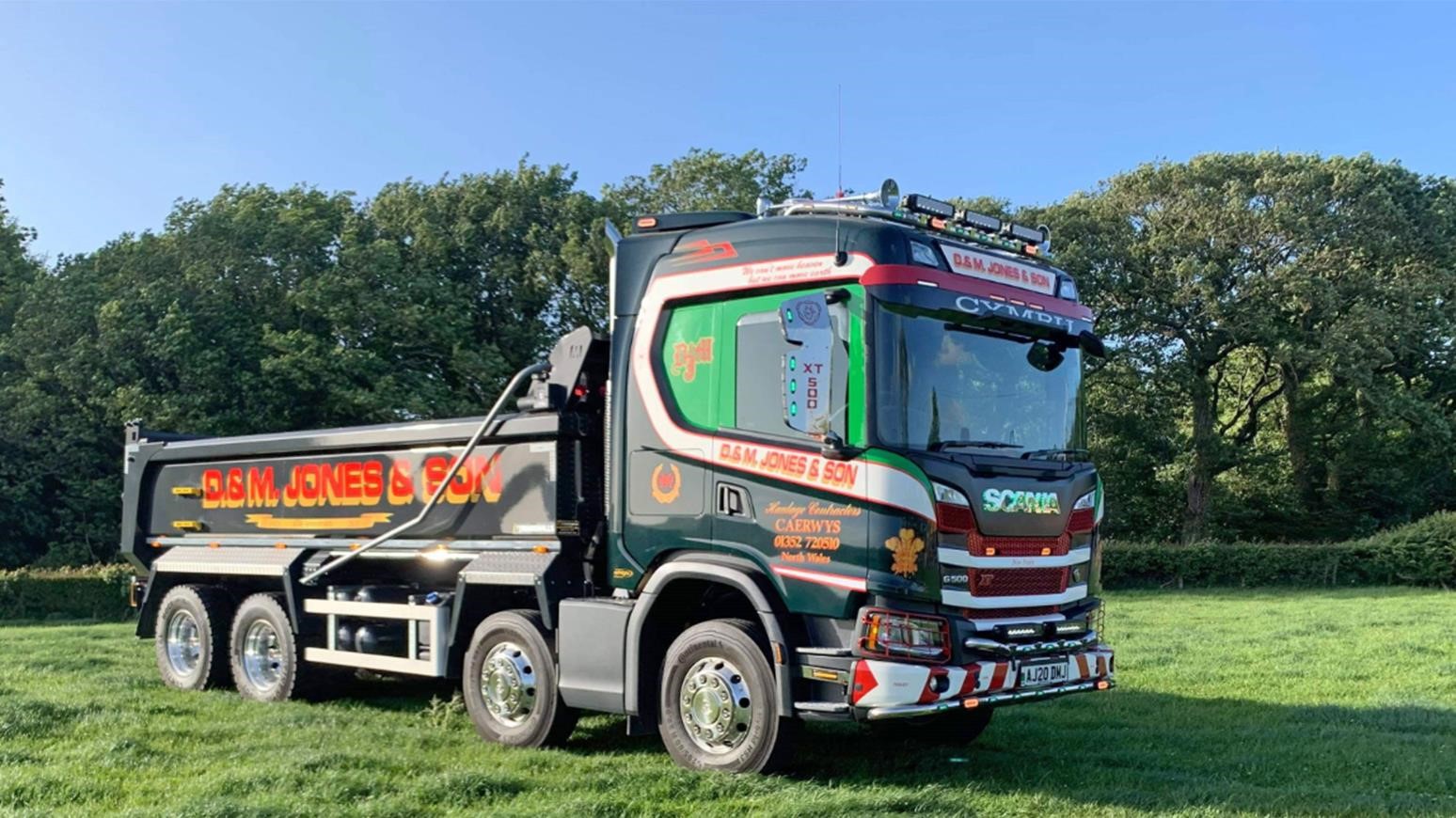 D&M Jones & Son’s Tipper Trucks, Including A New Scania G 500 XT, Pull Double Duty As Moving Advertisements
