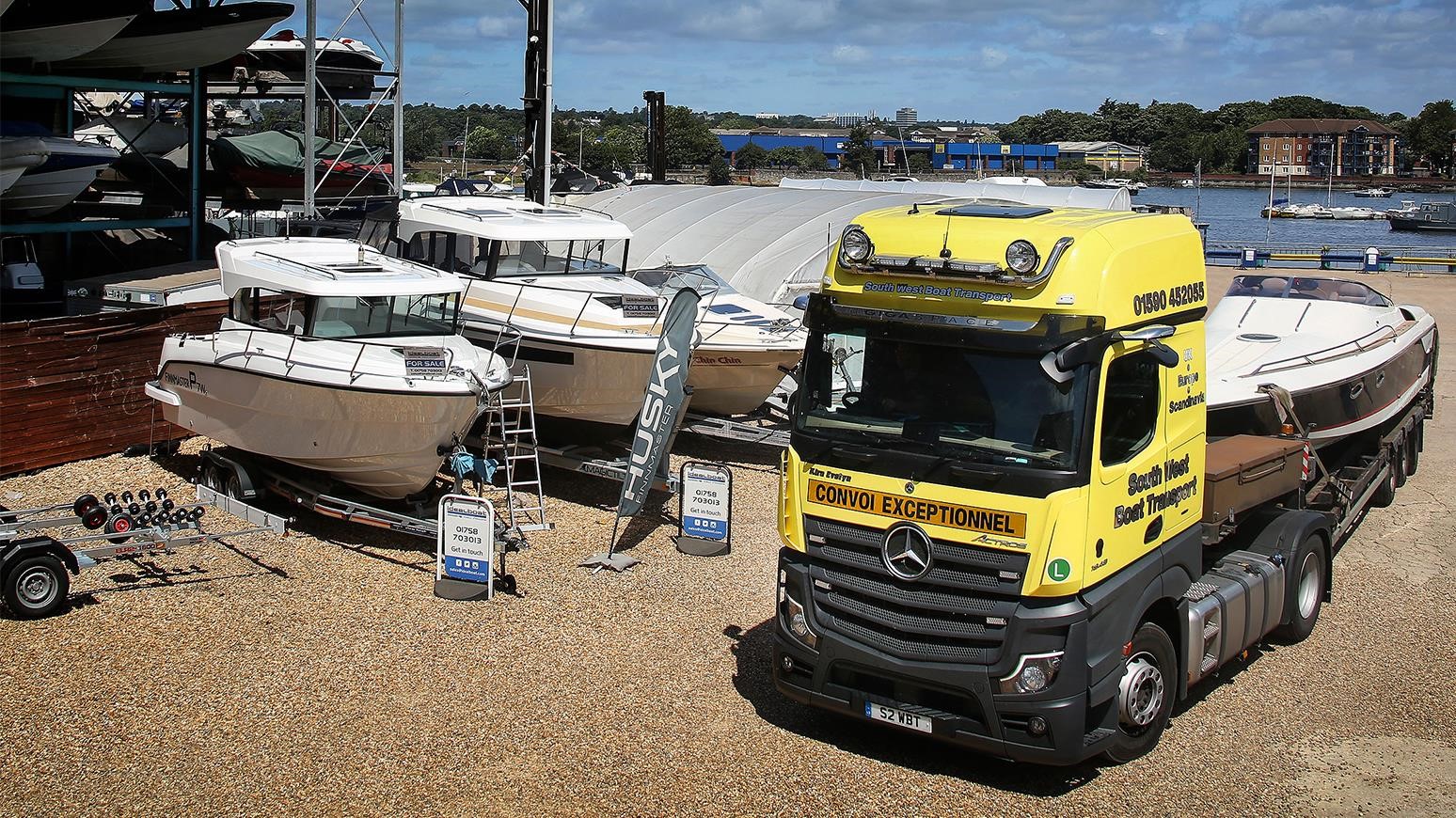 Special-Order Mercedes-Benz Actros Meets Long-Range Needs Of South West Boat Transport
