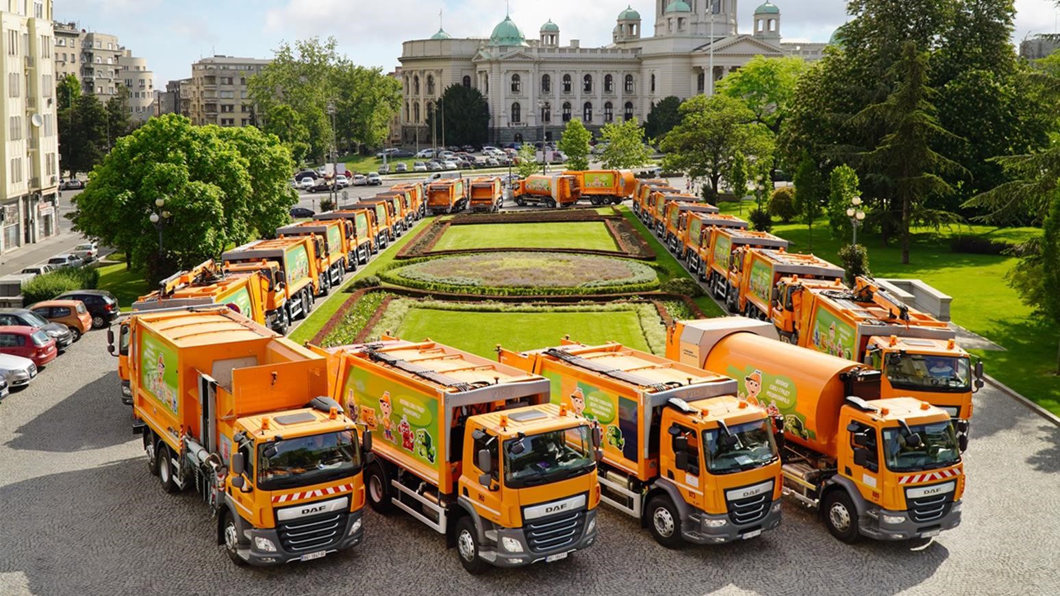 Belgrade Sanitation Company Takes Delivery Of 44 DAF CF & LF Refuse Trucks