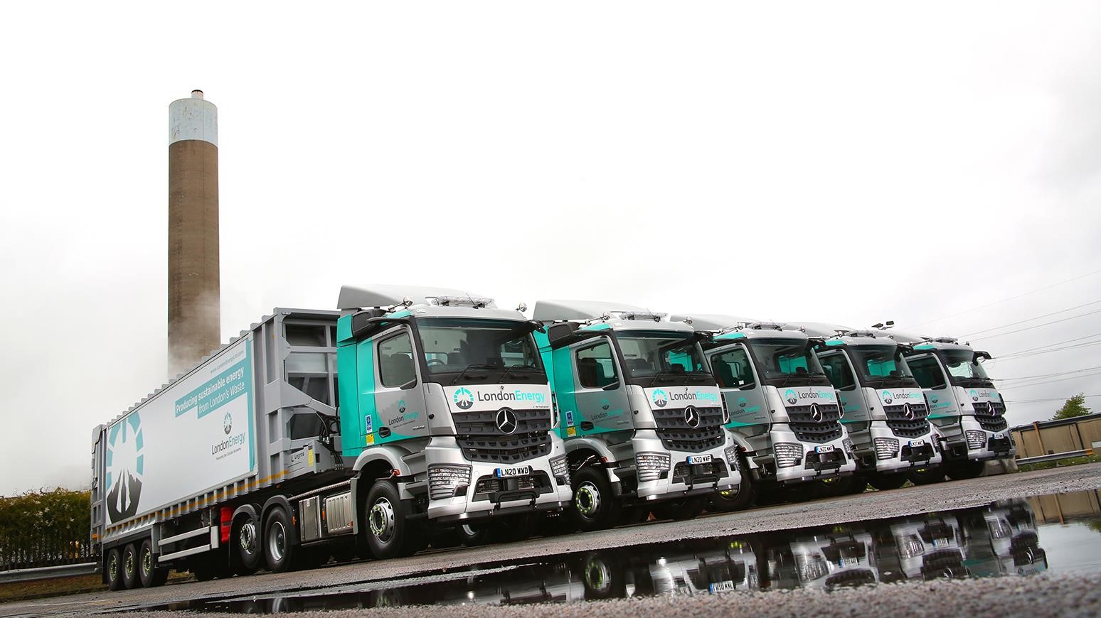 LondonEnergy Adds Five New Mercedes-Benz Arocs Tractor Units With MirrorCam Systems For Enhanced Safety