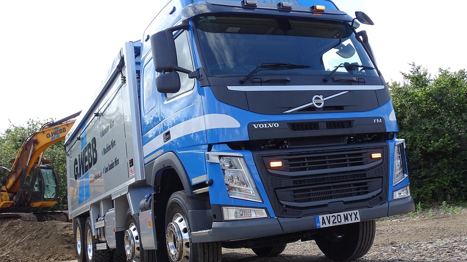 Cambridgeshire-Based G. Webb Haulage Purchases Volvo FM 8x4 Rigid Truck With Lifting Rear Axle