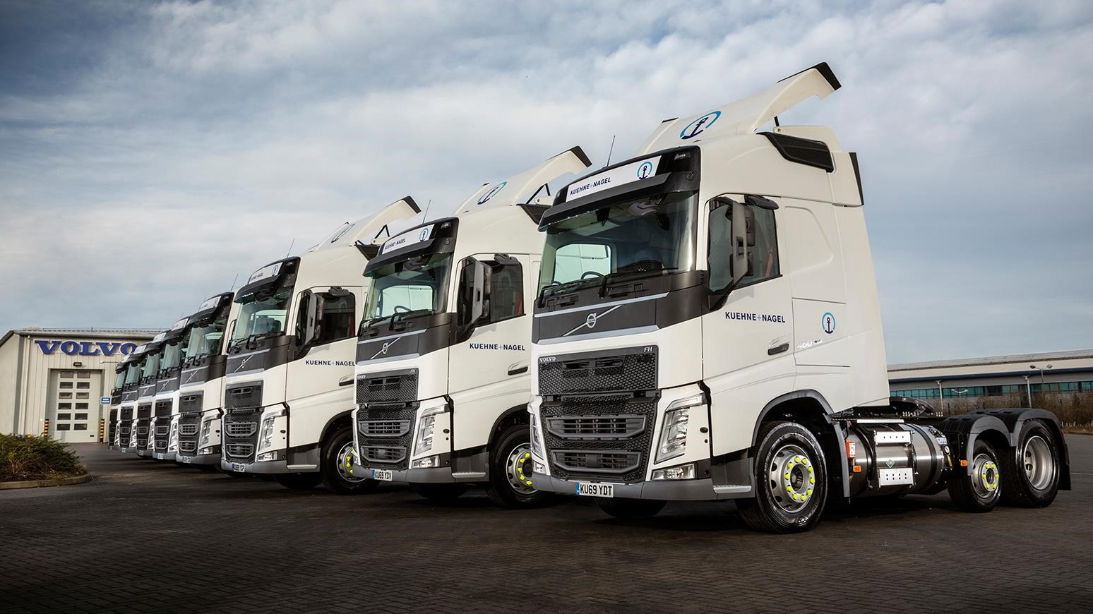 Kuehne+Nagel Purchases Eight Volvo FH LNG Tractor Units To Reduce Emissions & Improve Sustainability