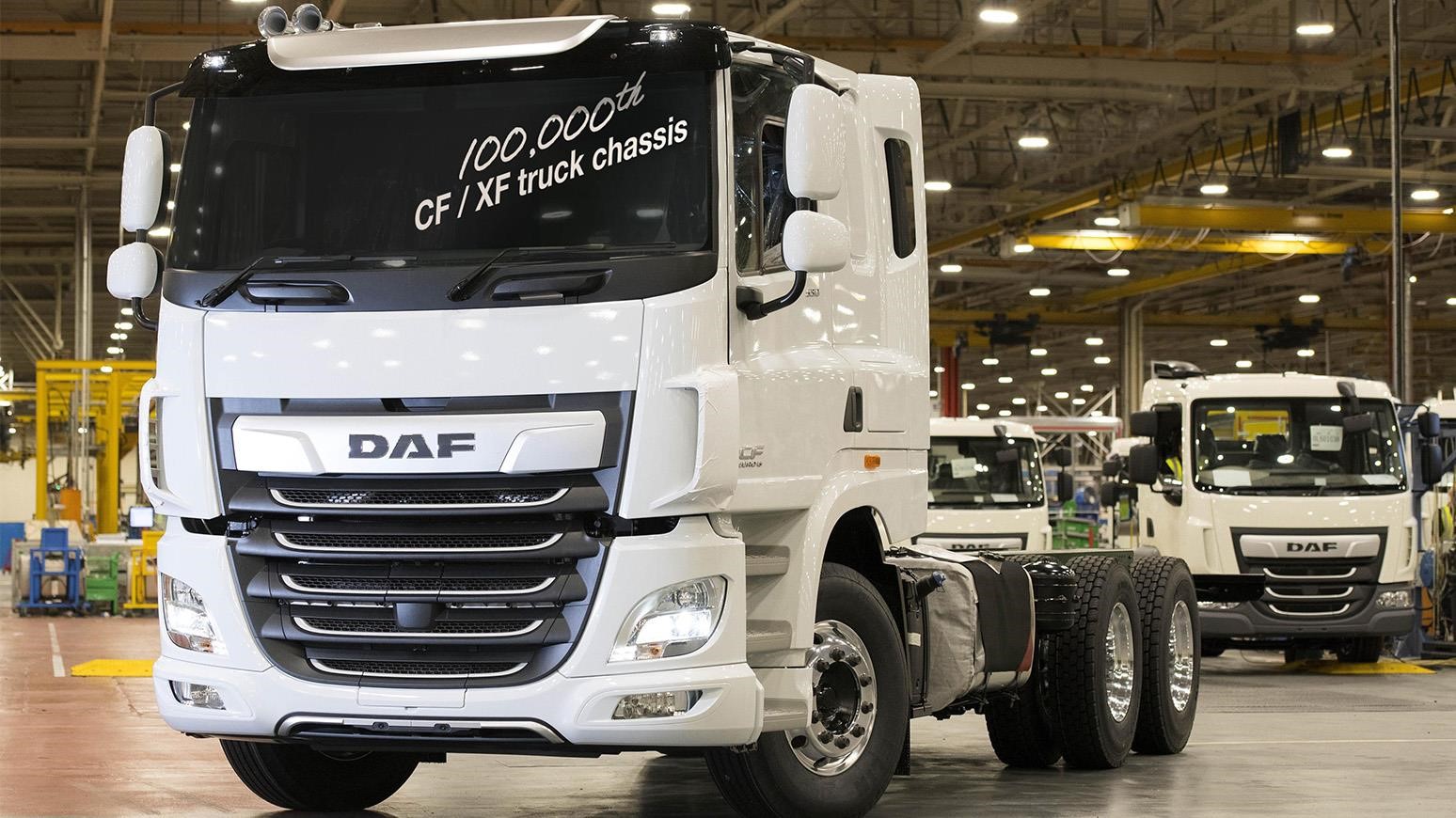 Leyland Trucks Produces Its 100,000th DAF CF/XF Truck, A CF 530 FAT 6x4 Drawbar Chassis To Be Exported To Australia