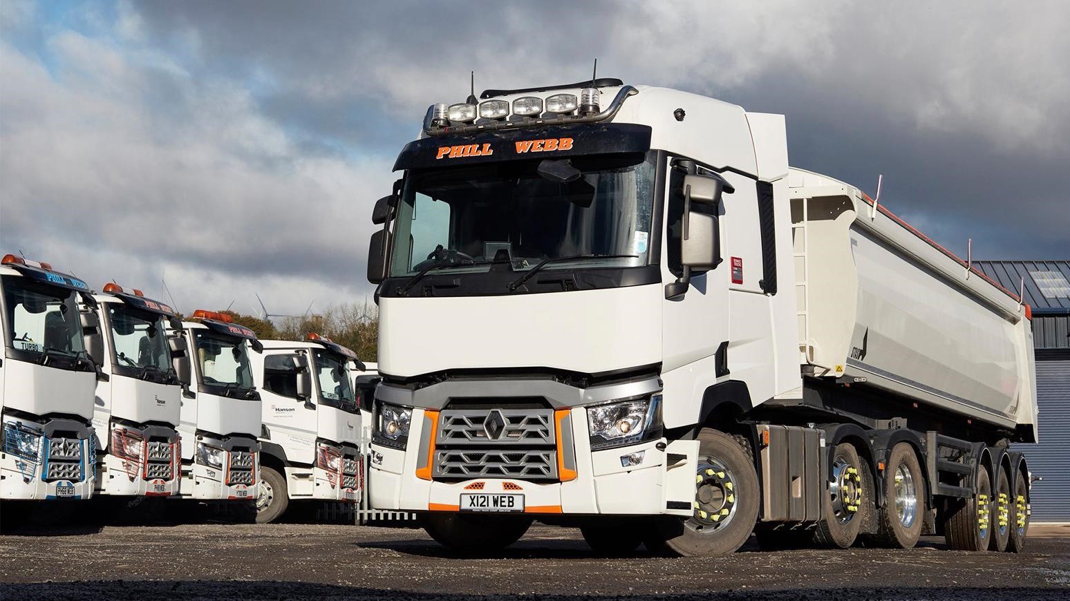 Welsh Aggregate Transporter Adds Four New Renault Trucks: Two C460 Tippers, One C430 Mixer & One T480 Tractor Unit