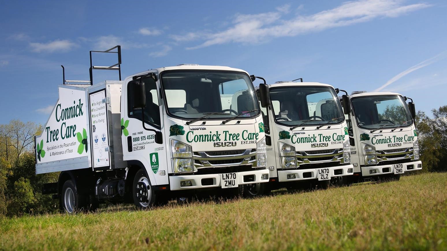 Sussex-Based Arboriculture Specialist Adds Three New 3.5-Tonne Isuzu Grafter N35.125 Rigid Trucks To Its Fleet