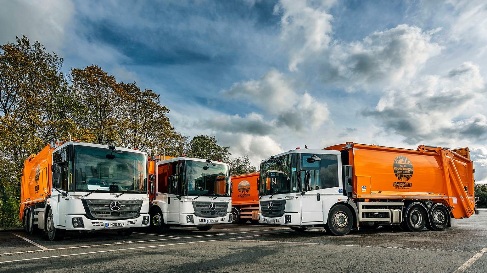 Barnet Council Continues To Update Its Fleet With Mercedes-Benz Econic 2630L Refuse Trucks