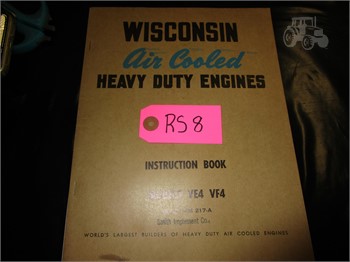WISCONSIN 4 CYLINDER VE4 VF4 INSTRUCTIONS & PARTS MANUAL BOOK CATALOG 