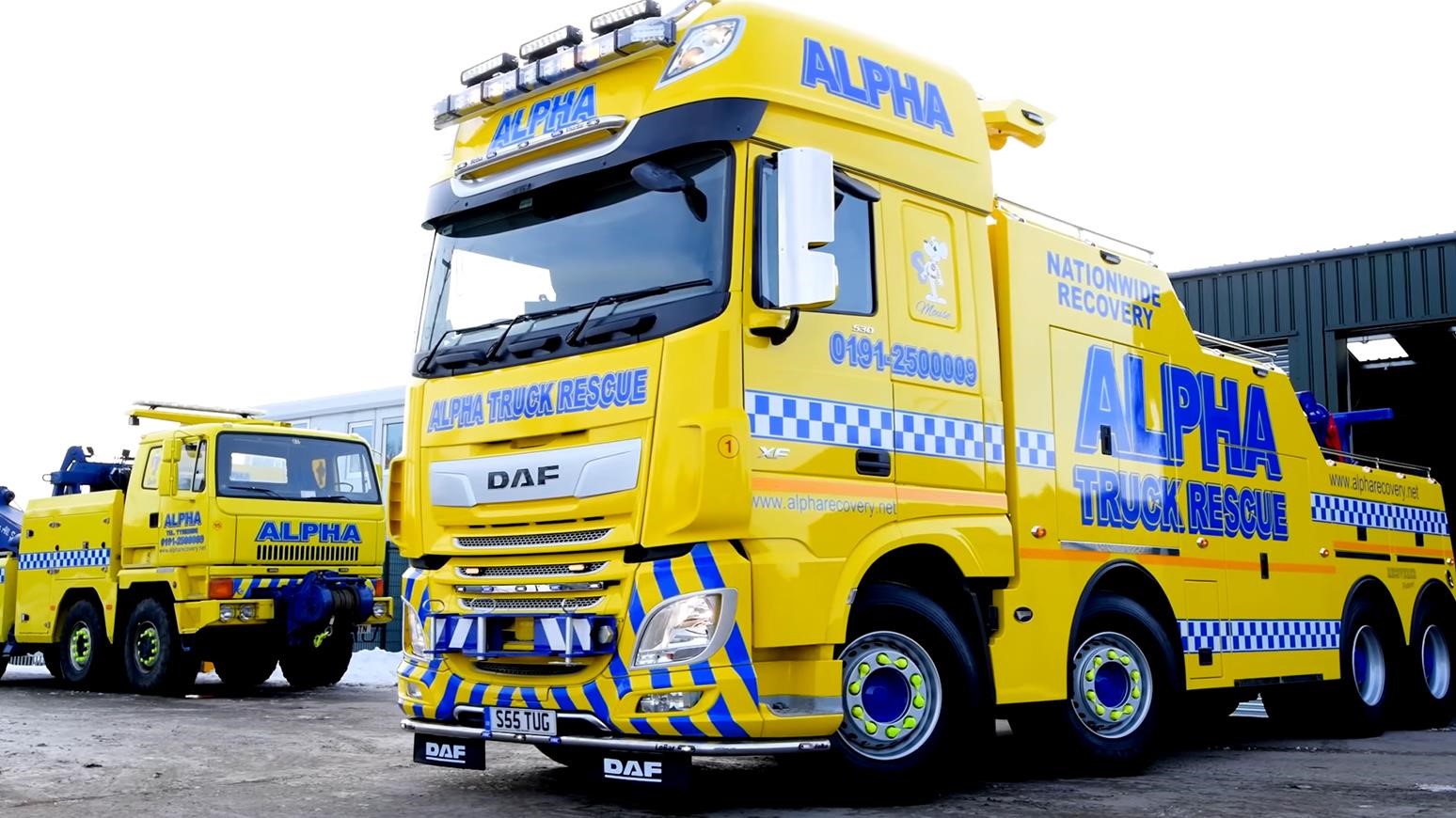 Alpha Recovery Adds New 8x4 DAF XF With Boniface Recoverer Trident Bodywork