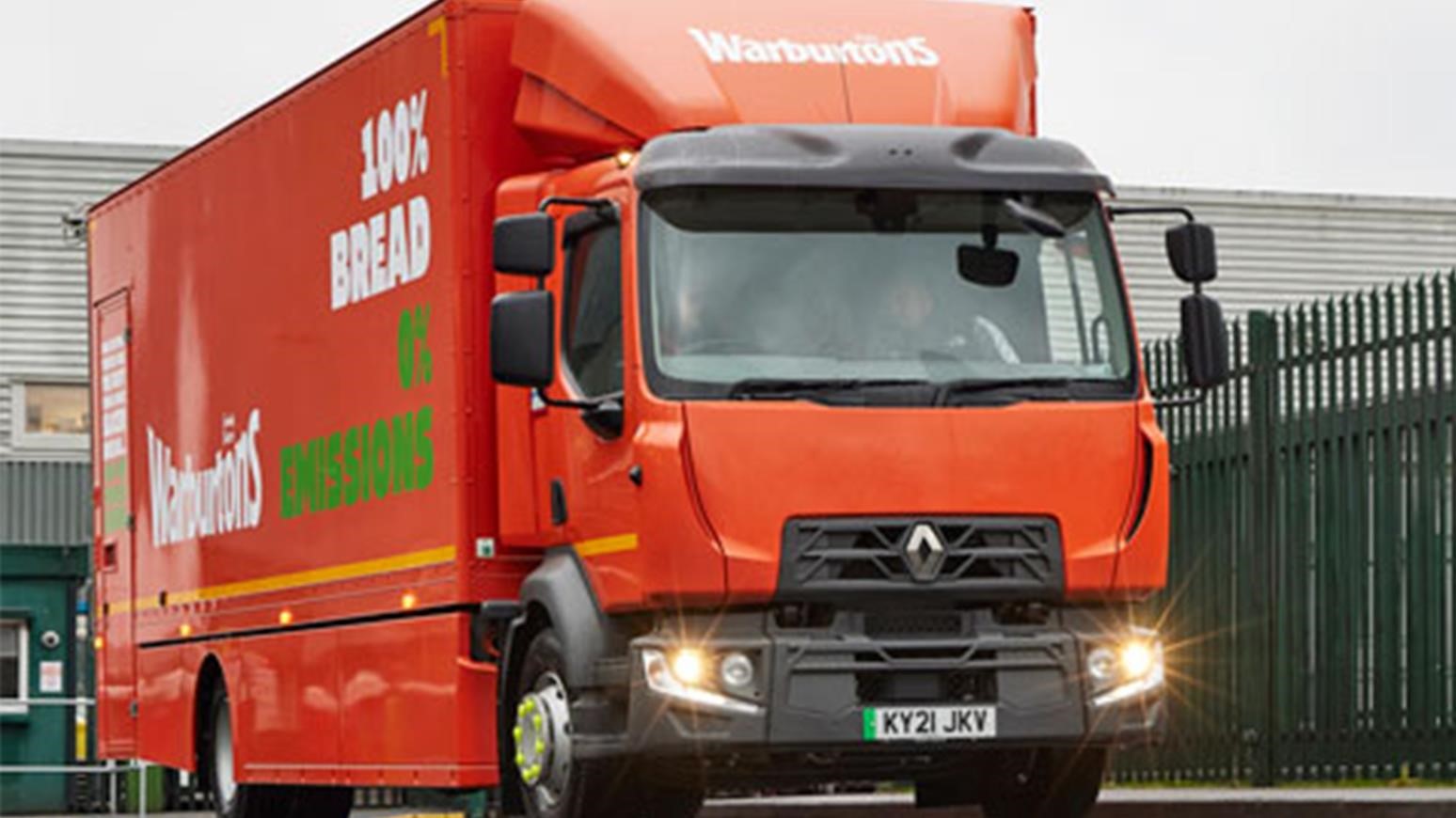 Warburtons’ Bread Fleet Now Includes 100% Electric Renault Trucks D Z.E.