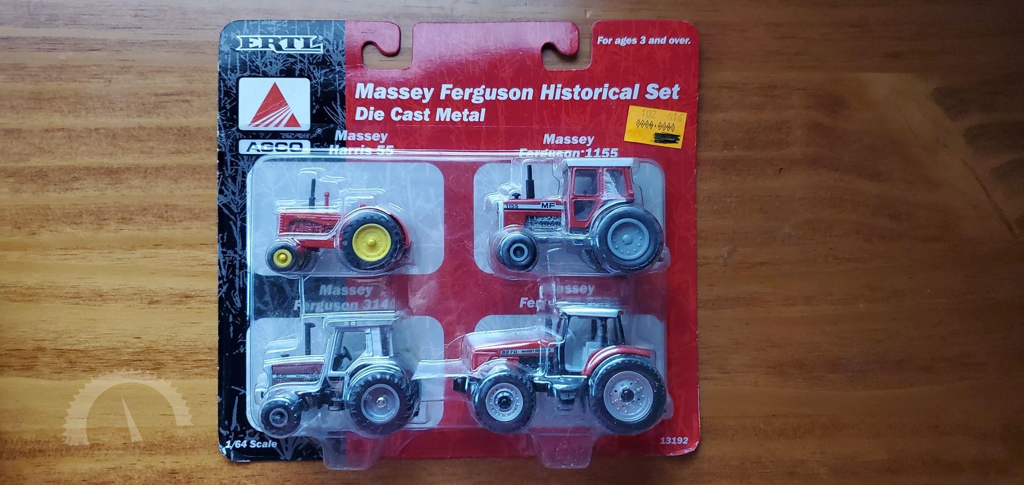 1/64 custom agco massey Ferguson 1155 open station tractor single rear farm toy 