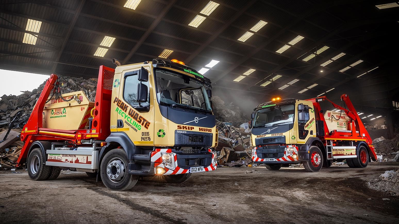 Peak Waste Recycling Adds Volvo FE & FL Skip Loaders To Volvo-Dominant Fleet