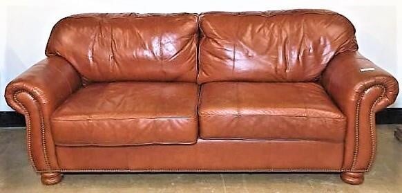 Thomasville Leather Sofa Rusty By Design, Thomasville Leather Sofa