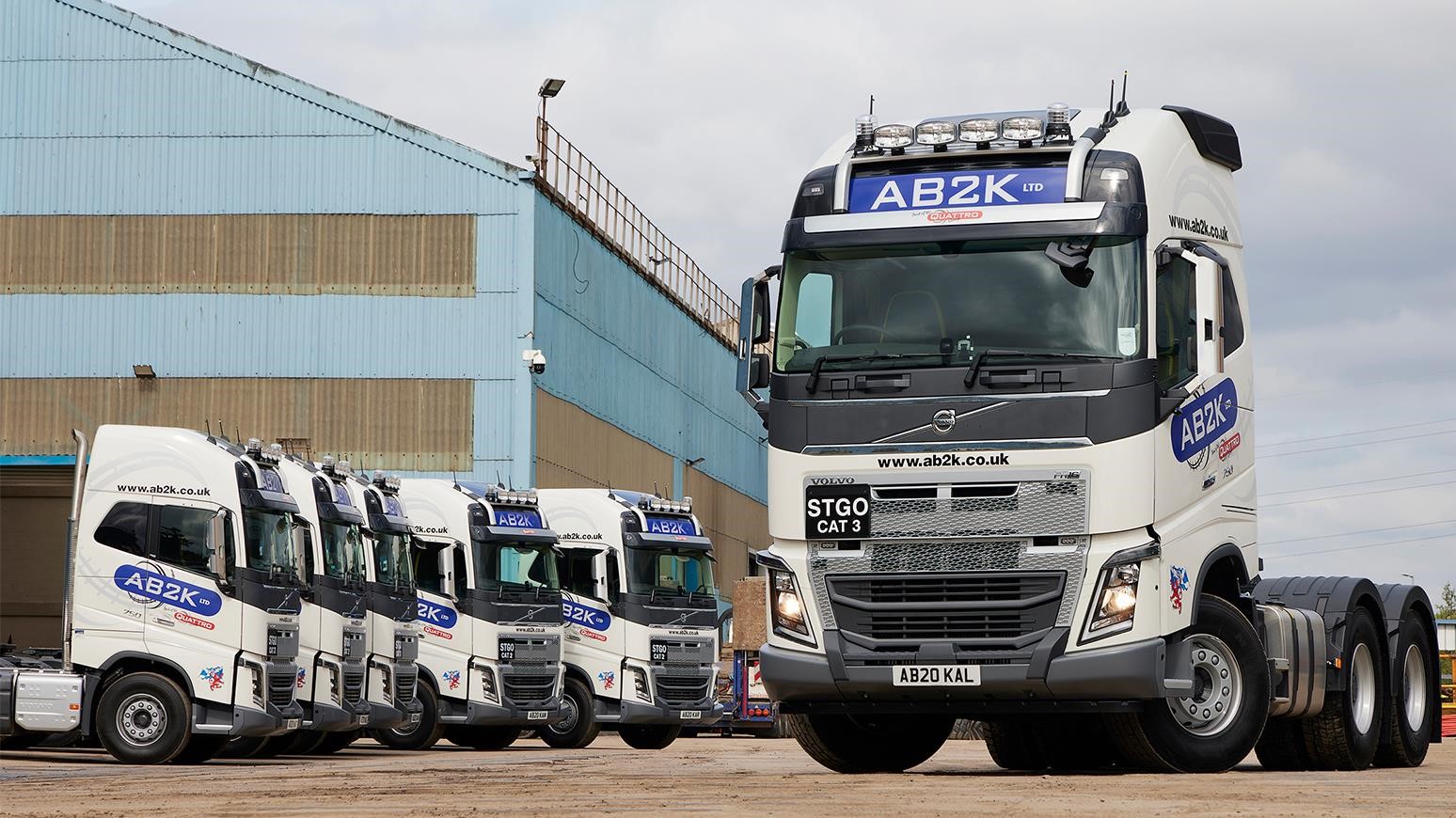 Scottish Plant Hire Specialist AB2K Welcomes Six Volvo FH16 750 Tractor Units To Fleet