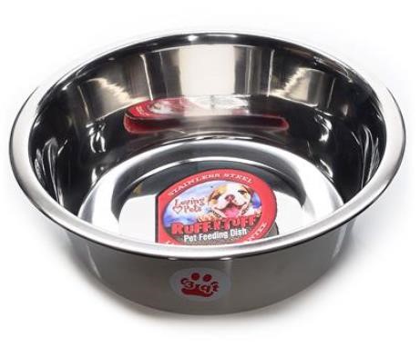 RUFF-N-TUFF STAINLESS STEEL PET DISH 3QT New Other for sale