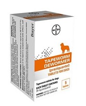 BAYER TAPEWORM DEWORMER 5CT New Other for sale